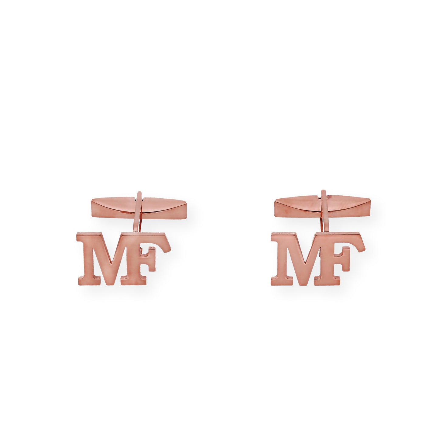 Gemelos Klopp con Iniciales en Plata 925 con Baño de Oro 18k