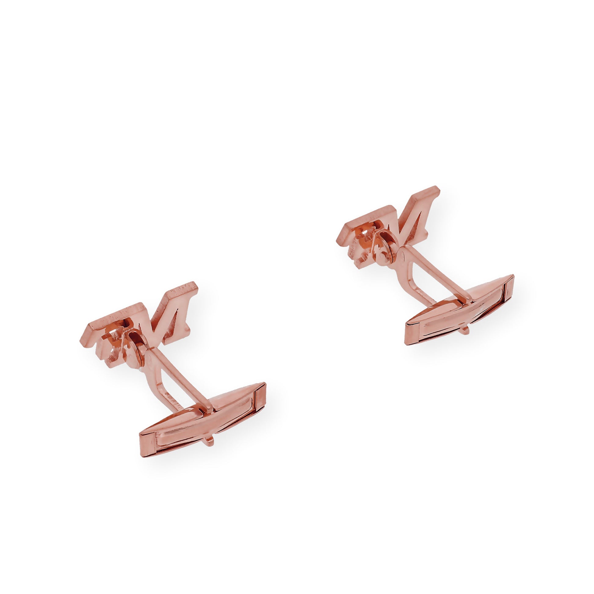 Gemelos Klopp con Iniciales en Plata 925 con Baño de Oro 18k