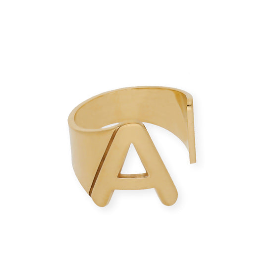 Anillo Inicial Adriana en Plata 925 con Baño de Oro 18k