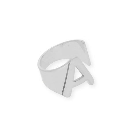 Anillo Inicial Adriana en Plata 925 con Baño de Oro Rosa 18k