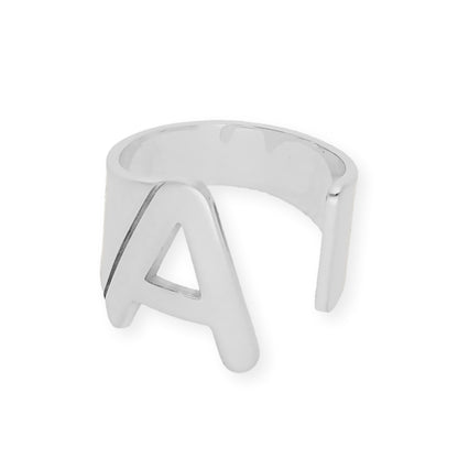 Anillo Inicial Adriana en Plata 925 con Baño de Oro Rosa 18k