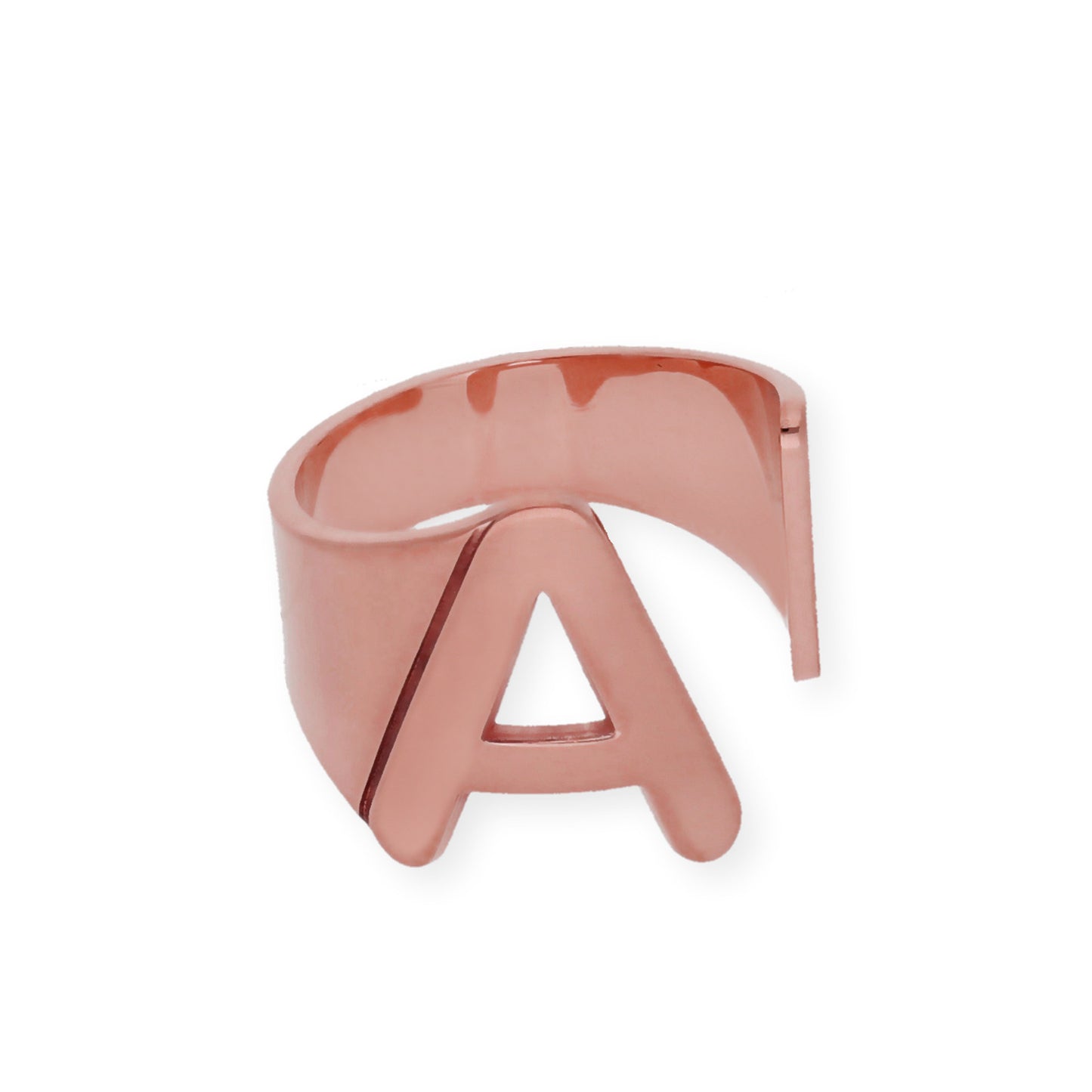 Anillo Inicial Adriana en Plata 925 con Baño de Oro Rosa 18k