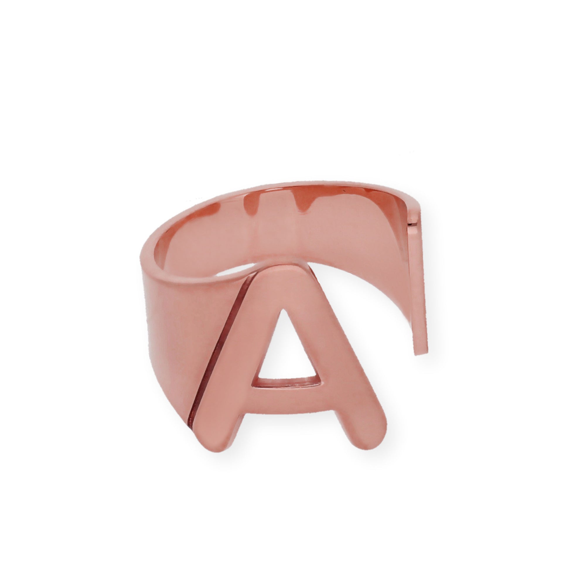 Anillo Inicial Adriana en Plata 925 con Baño de Oro Rosa 18k