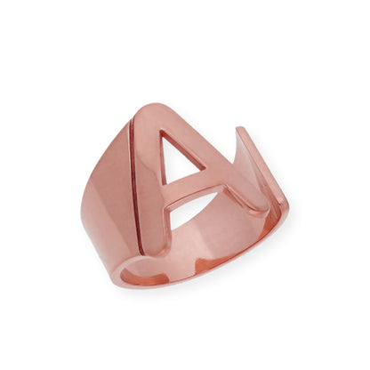 Anillo Inicial Adriana en Plata 925 con Baño de Oro Rosa 18k