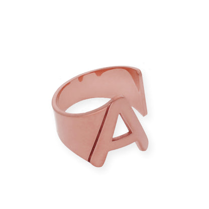 Anillo Inicial Adriana en Plata 925 con Baño de Oro Rosa 18k