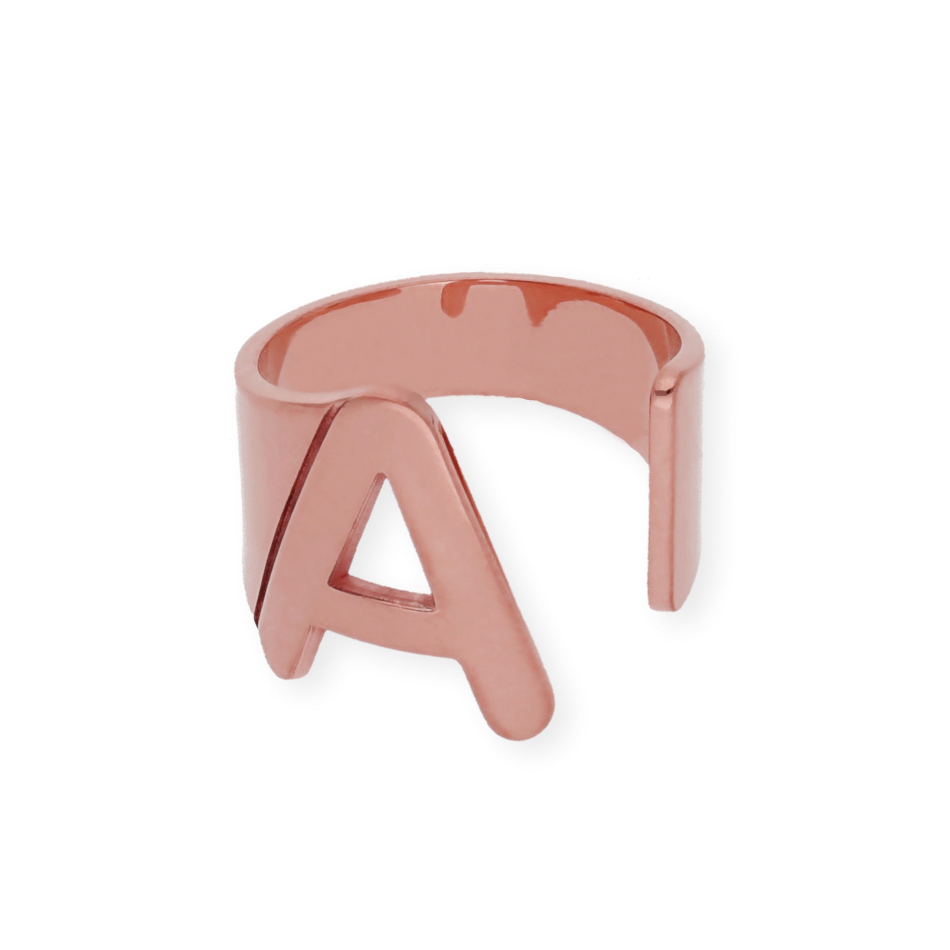 Anillo Inicial Adriana en Plata 925 con Baño de Oro Rosa 18k