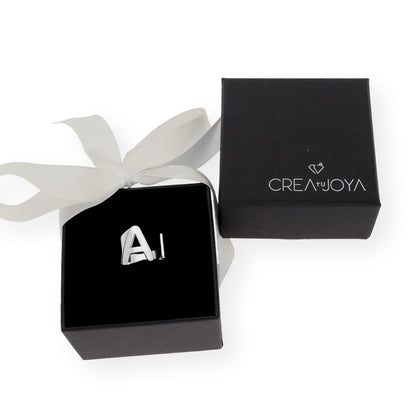 Anillo Inicial Adriana en Plata 925 con Baño de Oro Rosa 18k