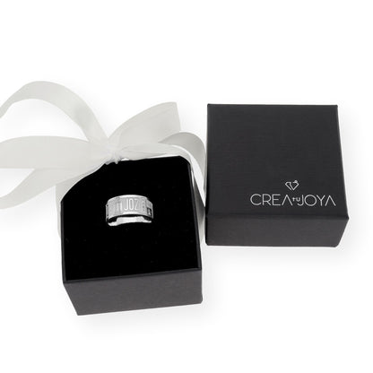 Anillo "Mi Ciudad" en Plata 925 y Baño de Oro 18k