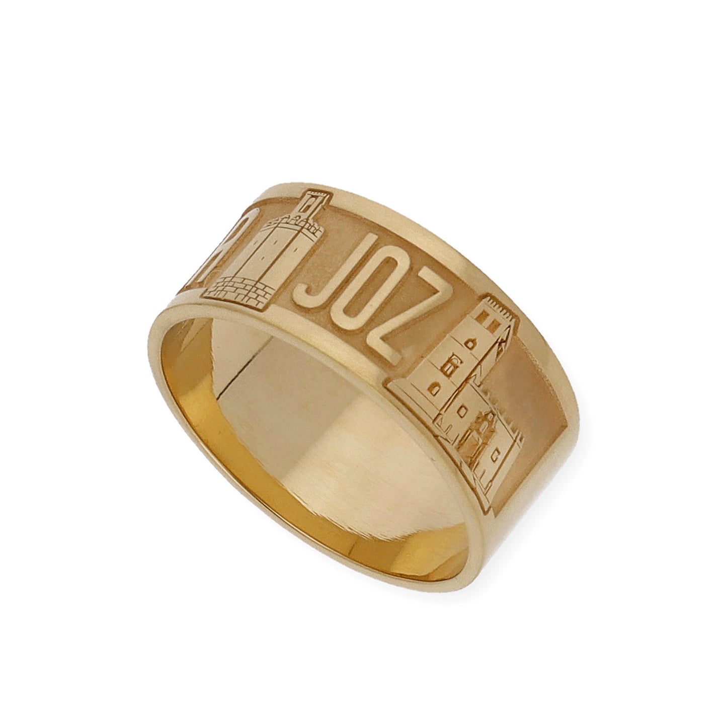 Anillo "Mi Ciudad" en Plata 925 y Baño de Oro 18k