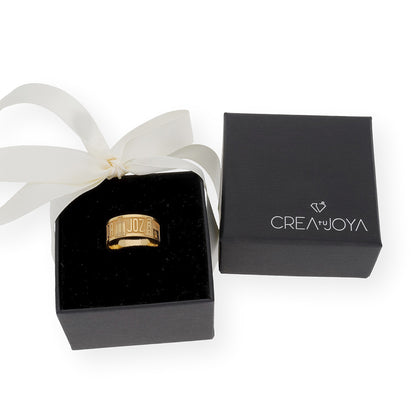 Anillo "Mi Ciudad" en Plata 925 y Baño de Oro 18k