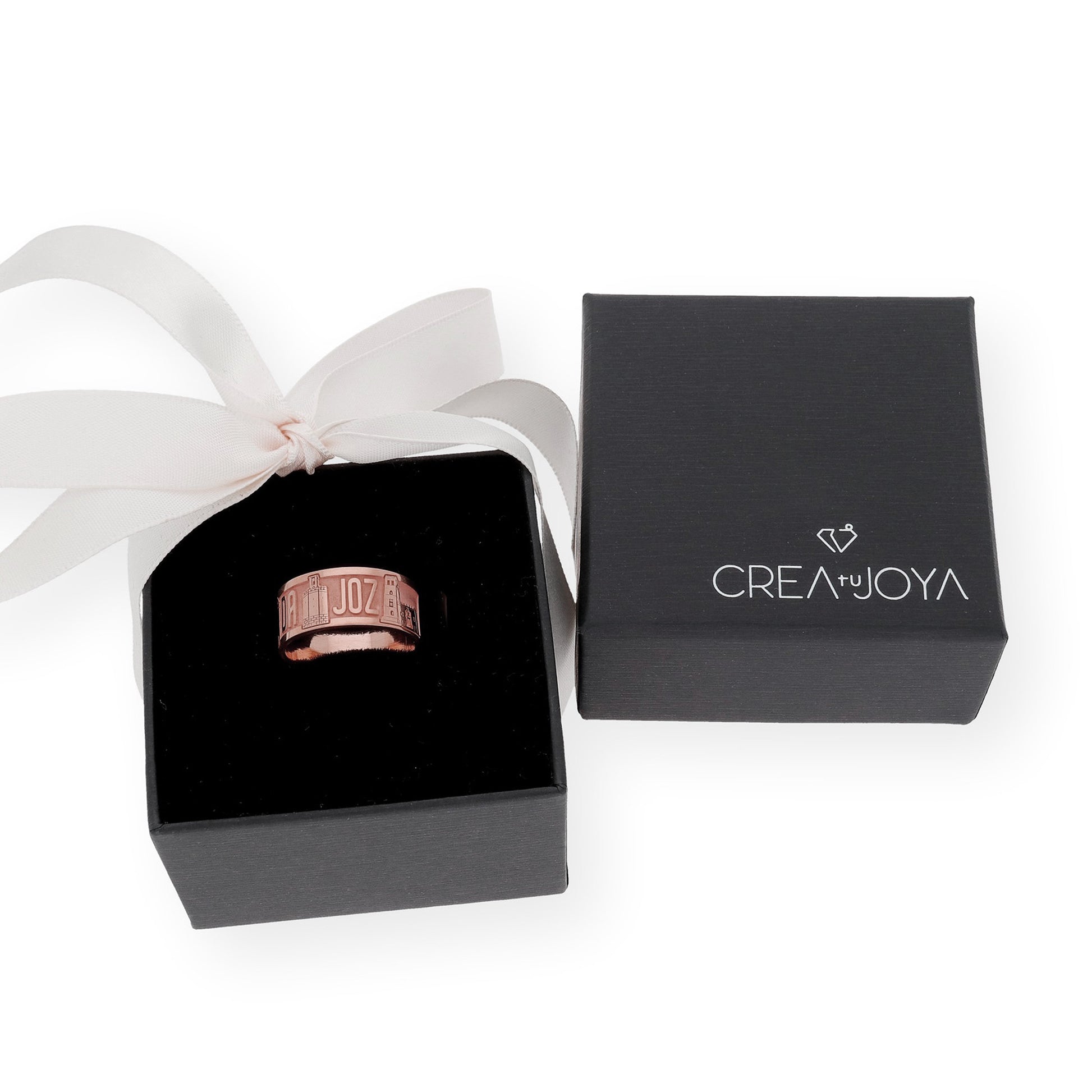 Anillo "Mi Ciudad" en Plata 925 y Baño de Oro 18k