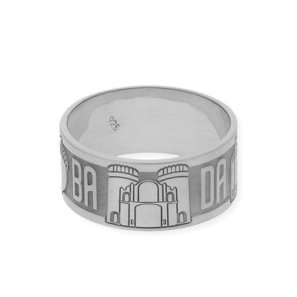 Anillo "Mi Ciudad" en Plata 925 y Baño de Oro Rosa 18k