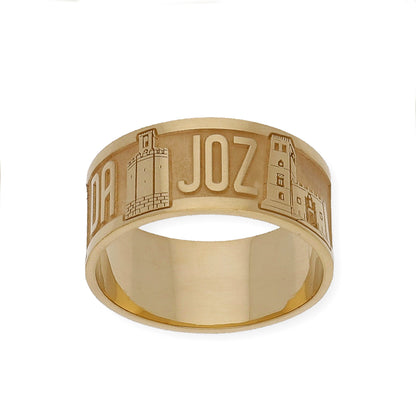 Anillo "Mi Ciudad" en Plata 925 y Baño de Oro Rosa 18k