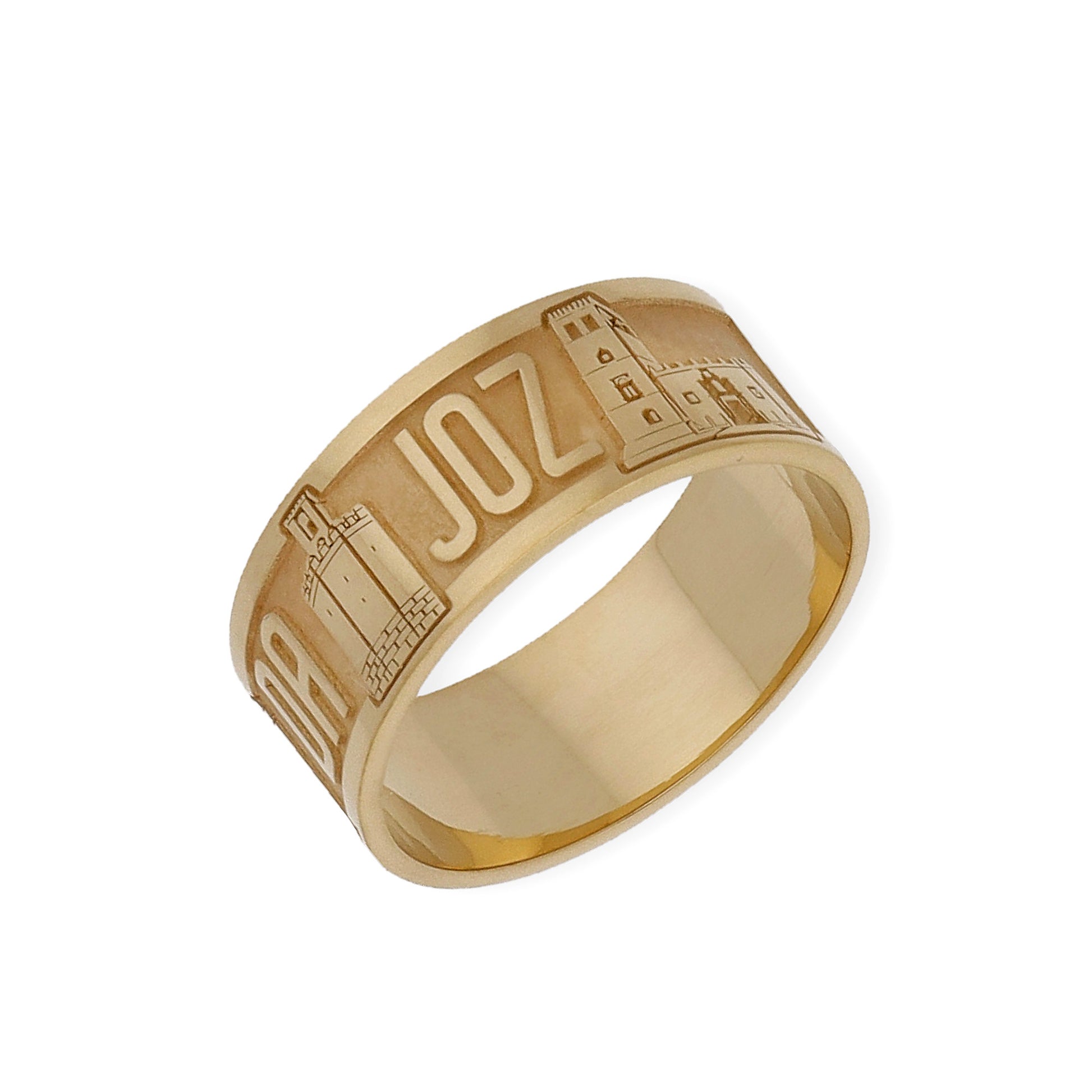 Anillo "Mi Ciudad" en Plata 925 y Baño de Oro Rosa 18k