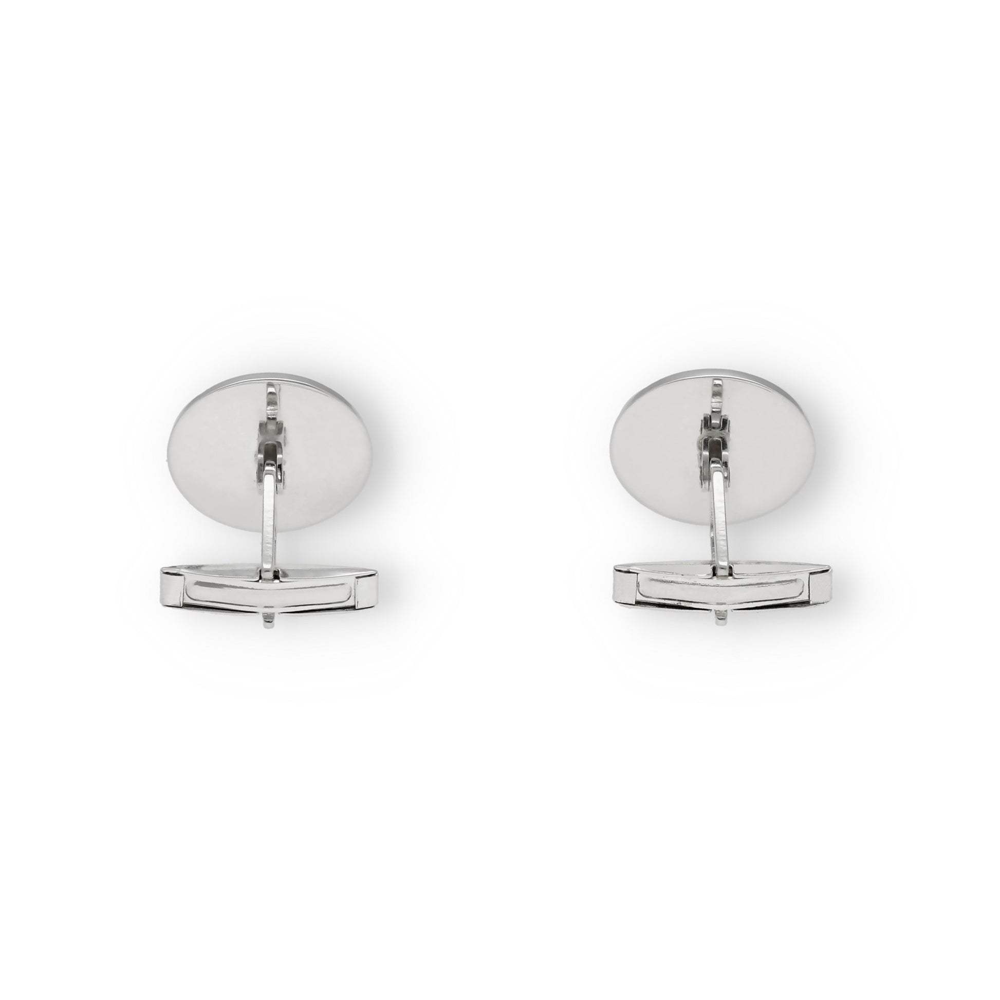 Gemelos Fierro de Ganadería en Plata 925 y Esmalte Al Fuego