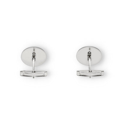 Gemelos Fierro de Ganadería en Plata 925 y Esmalte Al Fuego