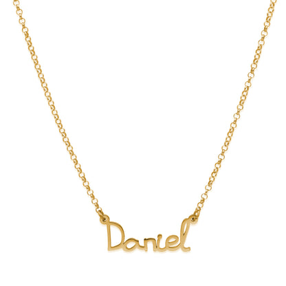 Colgante Nombre Manuscrito Personalizado Plata 925