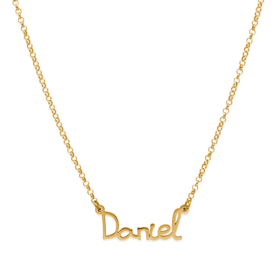 Colgante Nombre Manuscrito Personalizado Plata 925