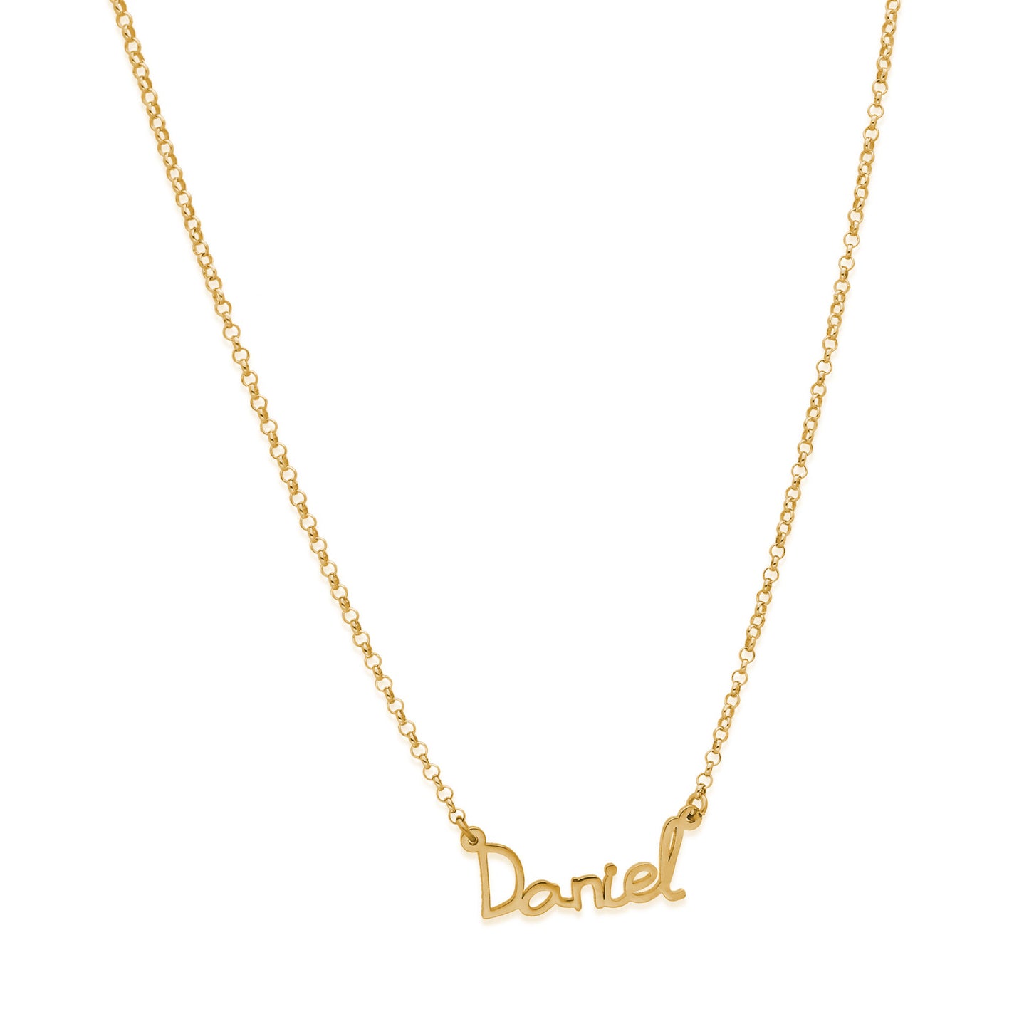 Colgante Nombre Manuscrito Personalizado Plata 925