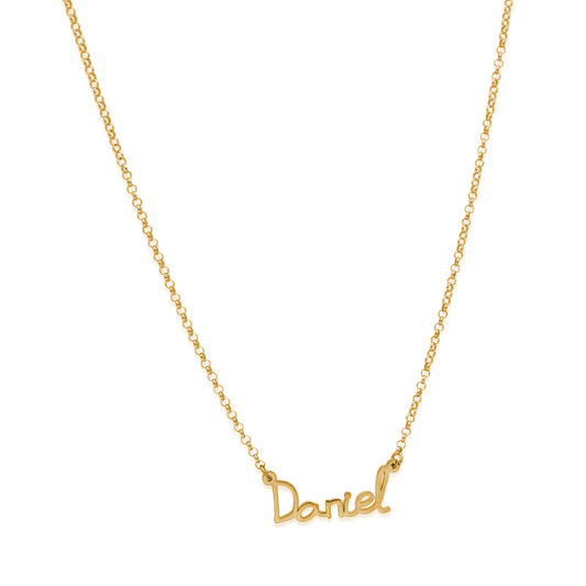 Colgante Nombre Manuscrito Personalizado Plata 925