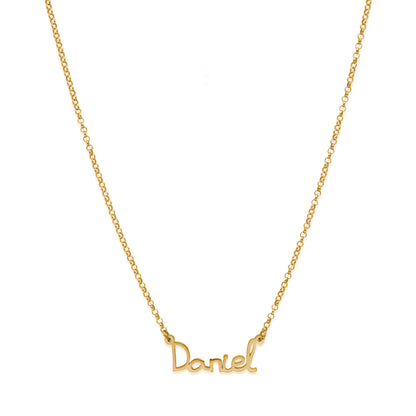 Colgante Nombre Manuscrito Personalizado Plata 925