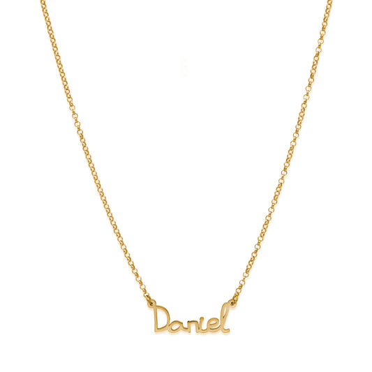 Colgante Nombre Manuscrito Personalizado Plata 925