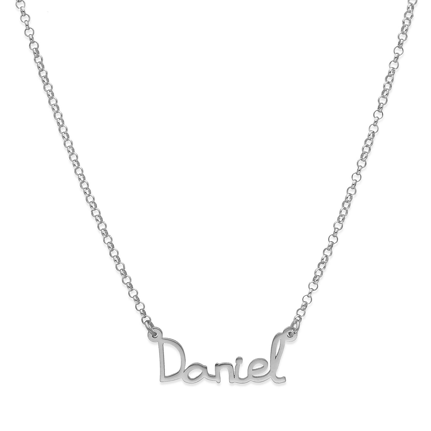 Colgante Nombre Manuscrito Personalizado Plata 925