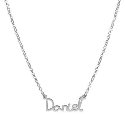 Colgante Nombre Manuscrito Personalizado Plata 925