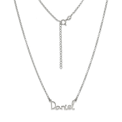 Colgante Nombre Manuscrito Personalizado Plata 925