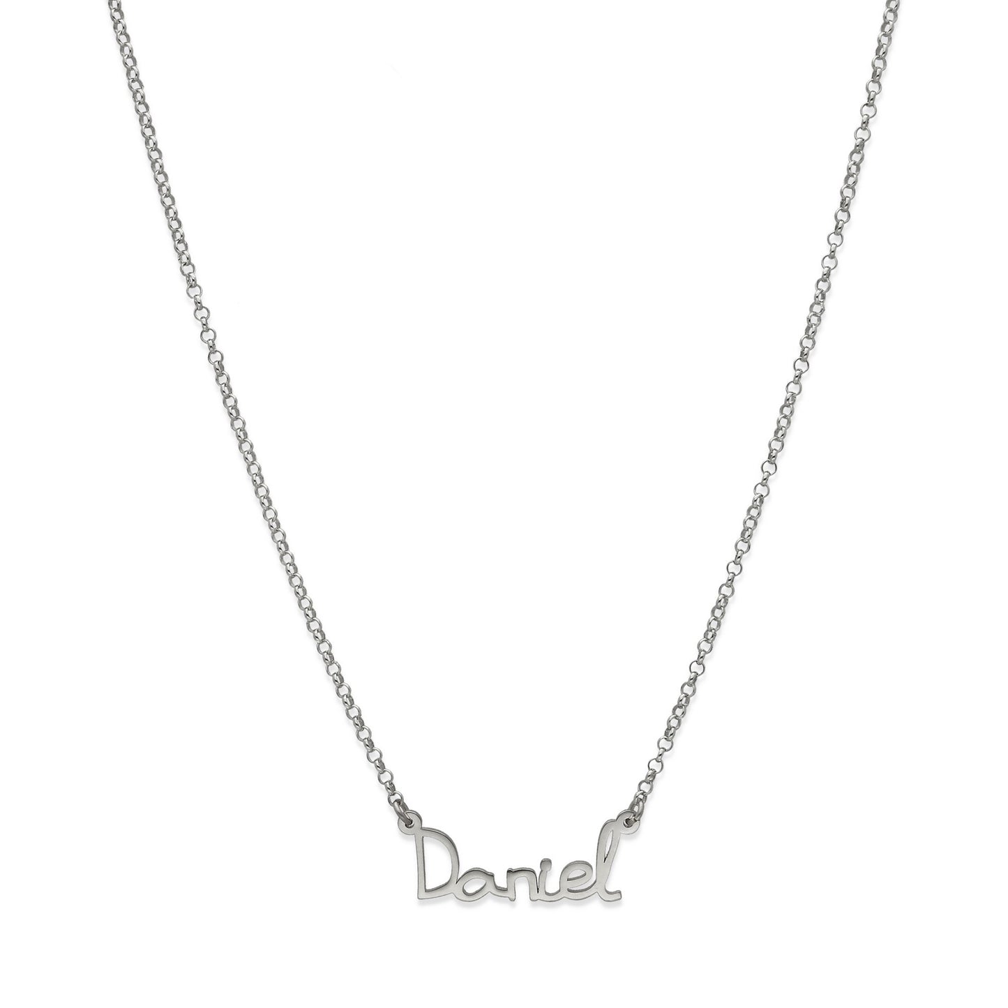 Colgante Nombre Manuscrito Personalizado Plata 925