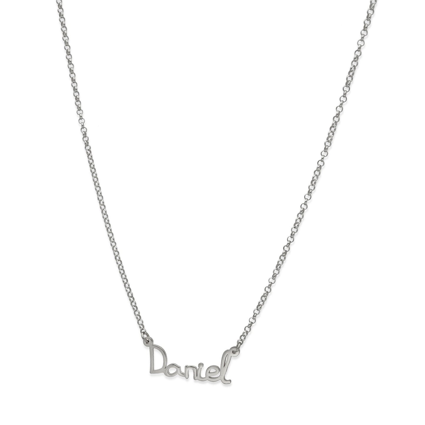 Colgante Nombre Manuscrito Personalizado Plata 925