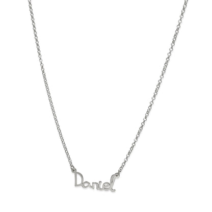 Colgante Nombre Manuscrito Personalizado Plata 925