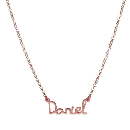 Colgante Nombre Manuscrito Personalizado Plata 925
