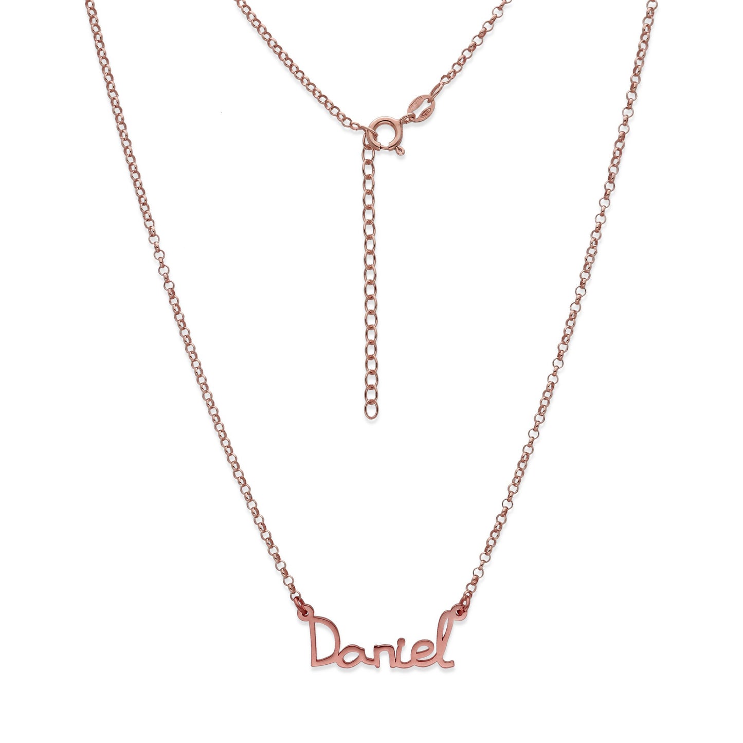 Colgante Nombre Manuscrito Personalizado Plata 925