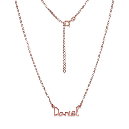 Colgante Nombre Manuscrito Personalizado Plata 925