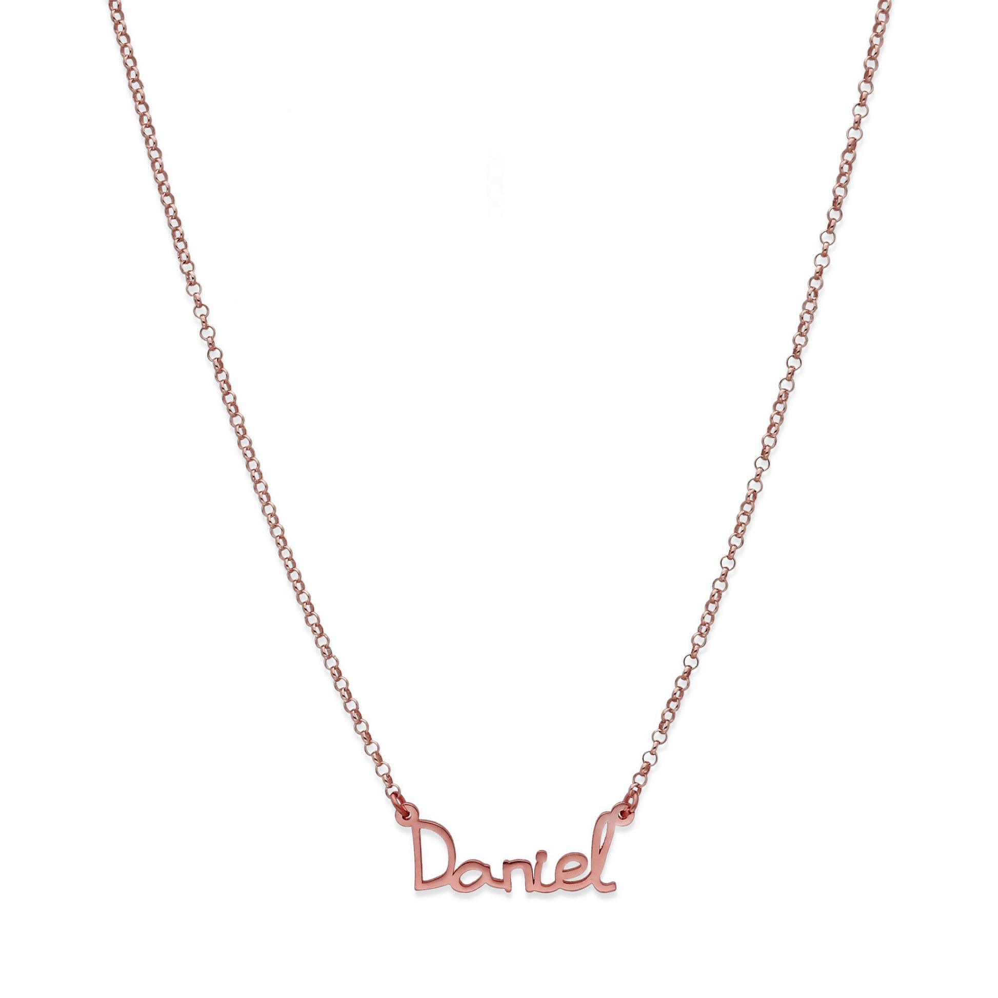 Colgante Nombre Manuscrito Personalizado Plata 925