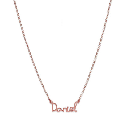 Colgante Nombre Manuscrito Personalizado Plata 925