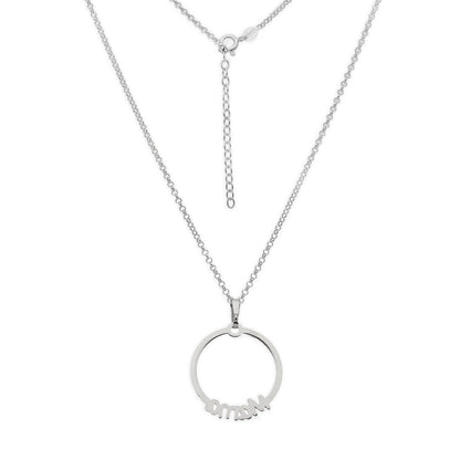 Colgante Circle Mamá en Plata de Ley 925