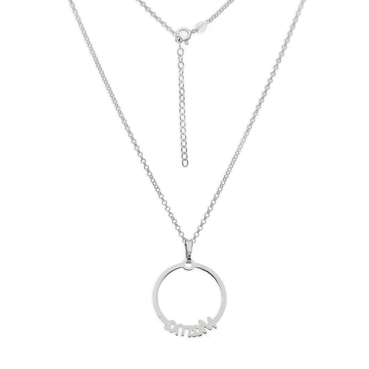 Colgante Circle Mamá en Plata de Ley 925