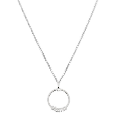 Colgante Circle Mamá en Plata de Ley 925