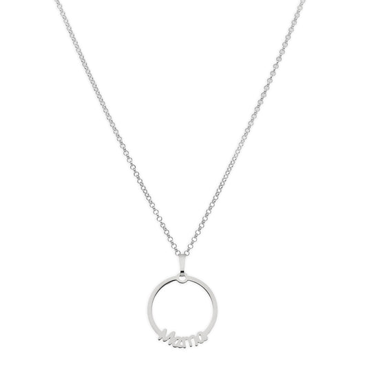 Colgante Circle Mamá en Plata de Ley 925