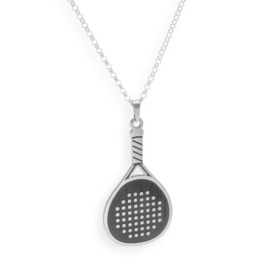 Colgante Pala de Pádel en Plata de ley 925