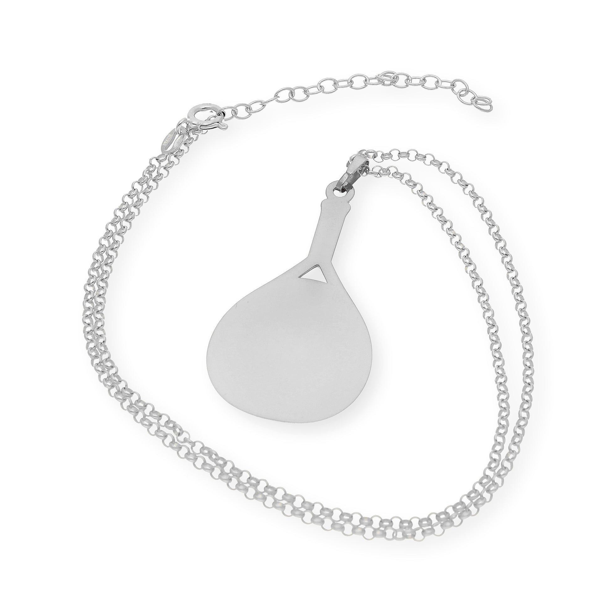 Colgante Pala de Pádel en Plata de ley 925