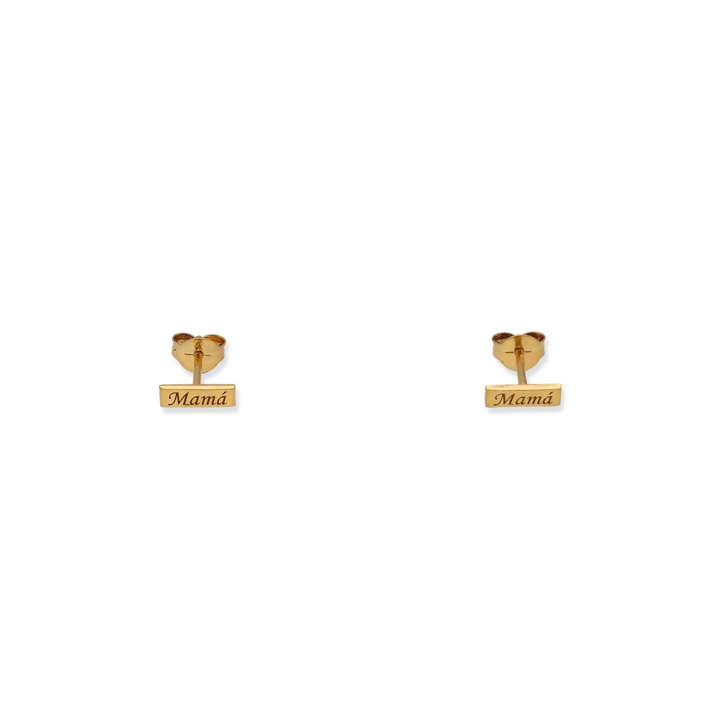 Pendientes Venus Mamá en Plata 925 con Baño de Oro 18k