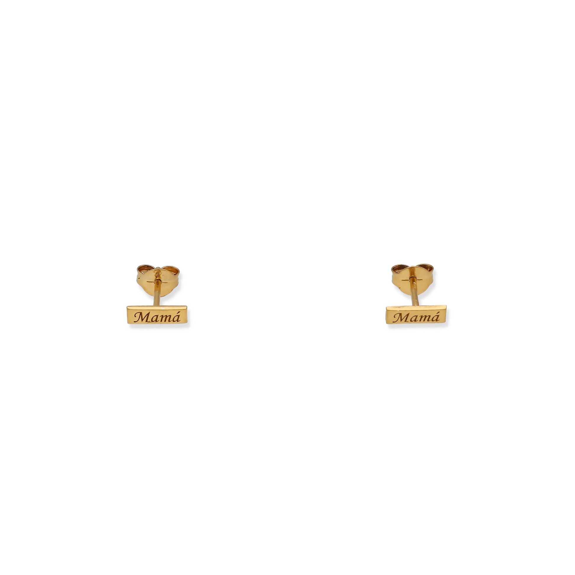 Pendientes Venus Mamá en Plata 925 con Baño de Oro 18k