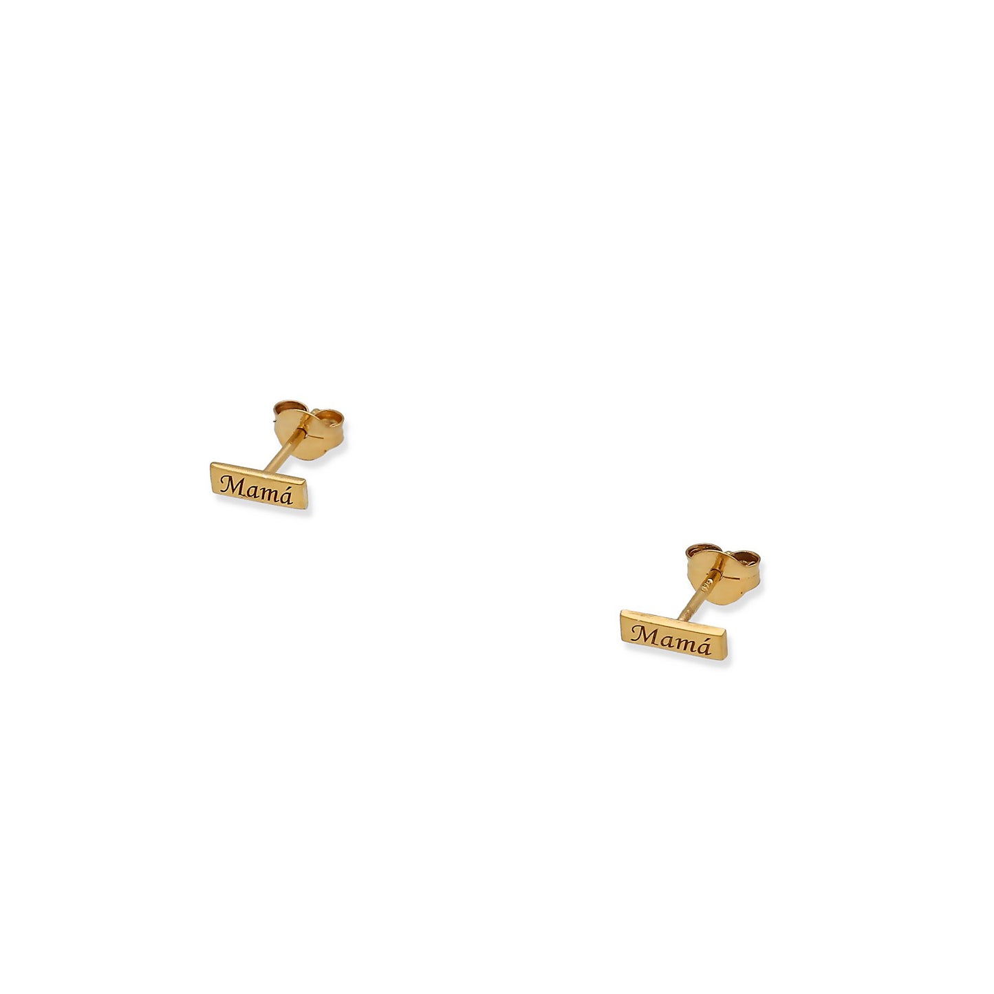 Pendientes Venus Mamá en Plata 925 con Baño de Oro 18k