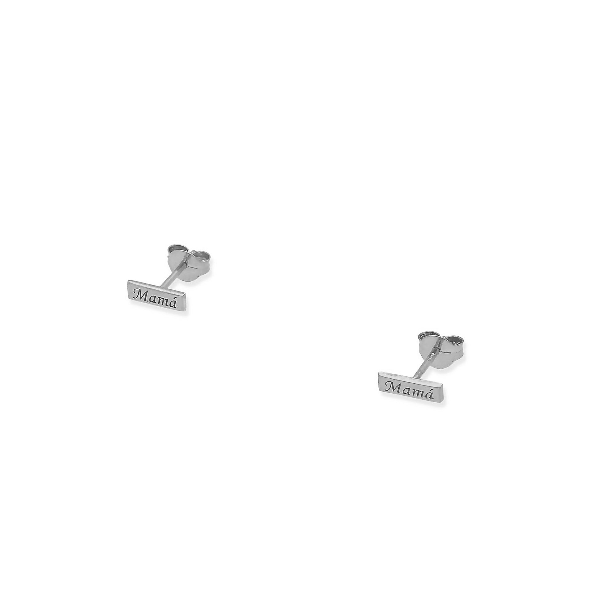 Pendientes Venus Mamá en Plata 925 con Baño de Oro rosa 18k