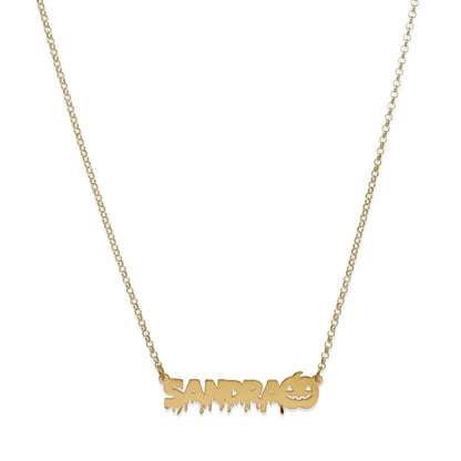 Collar Nombre Calabaza en Plata 925