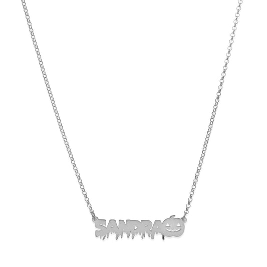 Collar Nombre Calabaza en Plata 925
