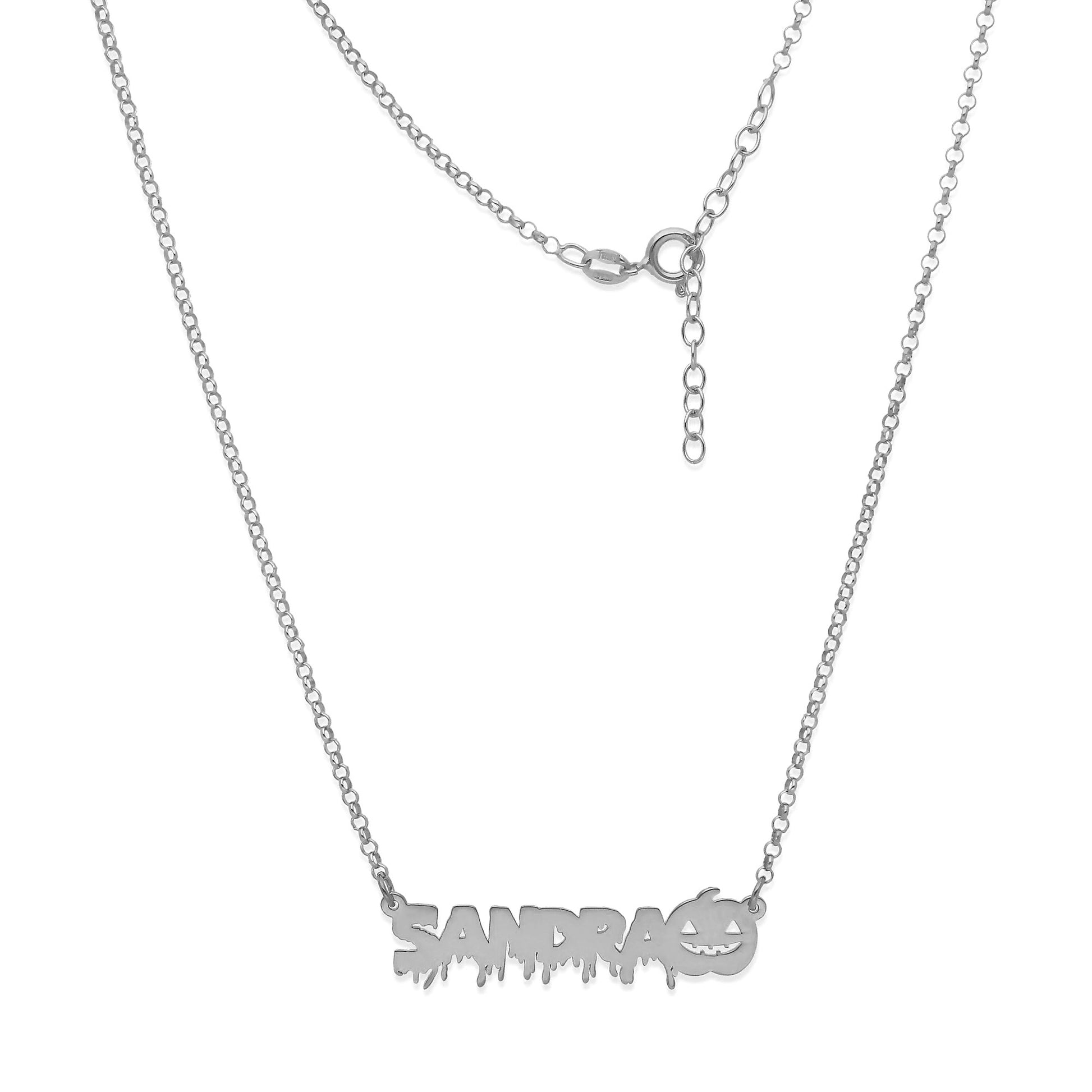 Collar Nombre Calabaza en Plata 925